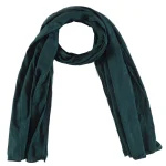 Women's Neck Large Silver Stripe Scarf Green Dupatta - Image 4