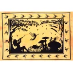 Yellow Fairy land Tapestry Mushroom Wall Hanging - Image 2