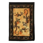 Yellow Lizard Wall Hanging Cotton Table Cover - Image 2