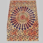 Yellow Peacock Indian Mandala Tapestry - Image 2
