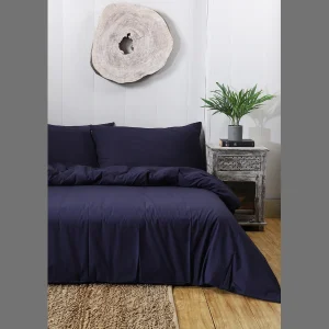 3 PC Set Navy Blue Bed Sheet - Image 3