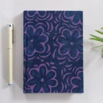 52 Pages Notebook Blue Hand Block Printed Binding