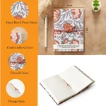 Beautiful Floral Print Binding Journal Writing Notebook - Image 5