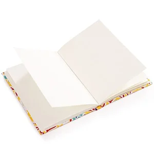 Beautiful Yellow Floral Printed Fabric Binding Notebook - Image 3