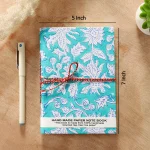 Blank Page Sketchbook Block Print Fabric Cover - Image 6