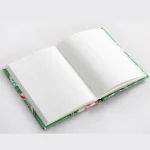 Blank White Paper Writing Diary Green Floral Binding - Image 4