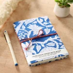 Blue Fabric Notebook Journal Sketchbook - Image 2