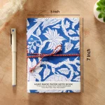 Blue Fabric Notebook Journal Sketchbook - Image 6