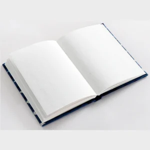 Blue Polka Dot Block Printed Fabric Travelers Notebook Diary - Image 4