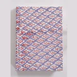 Gray Floral Print Fabric Binding Sketch Notebook - Image 3
