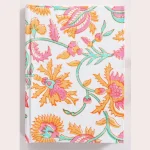 Hand Block Printed Fabric Journal Notebook Diary - Image 3