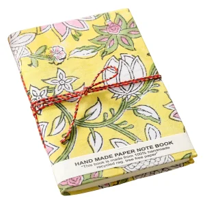 Hand Printed Fabric Cover Journal Travel Sketchbook - Image 3