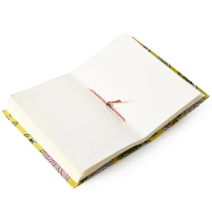 Hand Printed Fabric Cover Journal Travel Sketchbook - Image 4