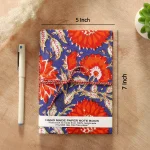 Handmade Cotton Print Fabric Journal/Writing Notebook - Image 6