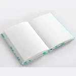 Handmade Turquoise Floral Decor Fabric Journal Diary - Image 4