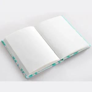 Handmade Turquoise Floral Decor Fabric Journal Diary - Image 4