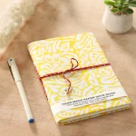 Indian Handmade Print Fabric Notebook Best Gift For Friend