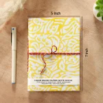 Indian Handmade Print Fabric Notebook Best Gift For Friend - Image 6