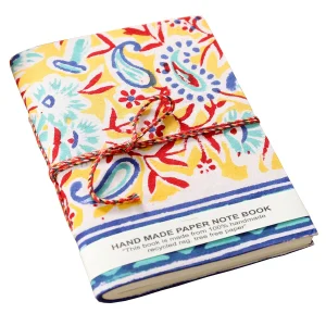 Indian Paisley Print Cloth Cover Journal Diary - Image 3