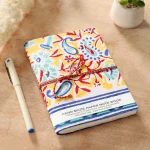 Indian Paisley Print Cloth Cover Journal Diary - Image 2