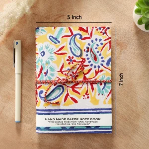 Indian Paisley Print Cloth Cover Journal Diary - Image 6
