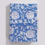 Journal Diary Blue Floral Print Fabric Binding - Image 3