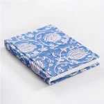 Journal Diary Blue Floral Print Fabric Binding - Image 2