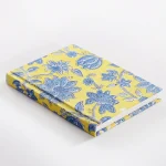 Lotus Floral Block Printed Bound Journal Notebook - Image 2