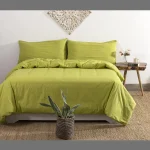 Neon Green Cotton Bedding Cover Set - Image 2