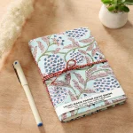 Vintage Printed Fabric Diary Blank Notebook - Image 2