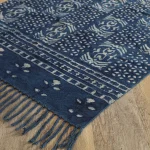 Indian Hand Block Print Cotton Carpet/Rug - Image 3