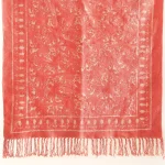 Pink Leaf Printed Cotton Carpet/Rug 3x5 Feet - Image 2