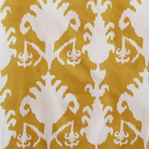 100% Cotton Voile Fabric Kitchen Napkins Yellow Ikat Print - Image 8