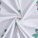 100%Cotton Print Voile Fabric Napkins Flamingo Print - Image 7