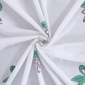 100%Cotton Print Voile Fabric Napkins Flamingo Print - Image 7