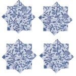 16" Handmade Floral Design Cotton Cloths Set