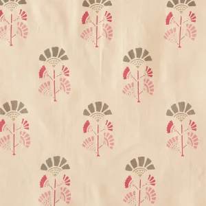 24 PC Peach Floral Printed 100% Cotton Napkins - Image 8
