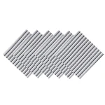 48 Pc Grey Striped Printed Cotton Fabric Napkins - Image 2