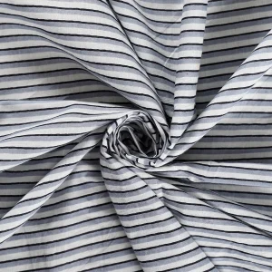 48 Pc Grey Striped Printed Cotton Fabric Napkins - Image 7