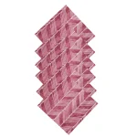 48 PC Maroon Arrow Printed Pure Cotton Napkins - Image 3