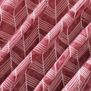 48 PC Maroon Arrow Printed Pure Cotton Napkins - Image 6