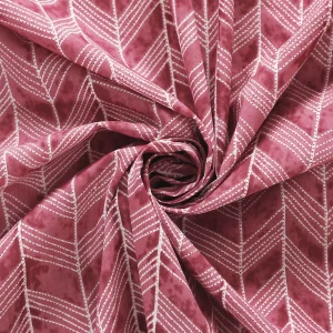 48 PC Maroon Arrow Printed Pure Cotton Napkins - Image 7