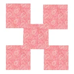 48 PC Set Pink Paisley Print Cotton Napkins