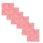 48 PC Set Pink Paisley Print Cotton Napkins - Image 3