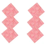 48 PC Set Pink Paisley Print Cotton Napkins - Image 4
