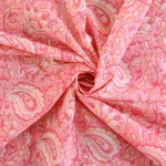 48 PC Set Pink Paisley Print Cotton Napkins - Image 7