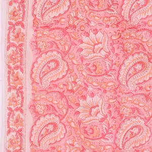 48 PC Set Pink Paisley Print Cotton Napkins - Image 8
