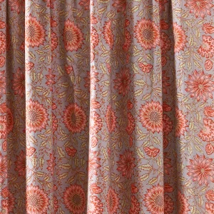 6 PC Grey Floral Print Cotton Napkins - Image 6