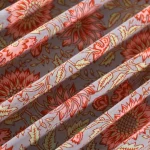 6 PC Grey Floral Print Cotton Napkins - Image 7
