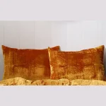 Mustard Gold Color Velvet Pillow Cover